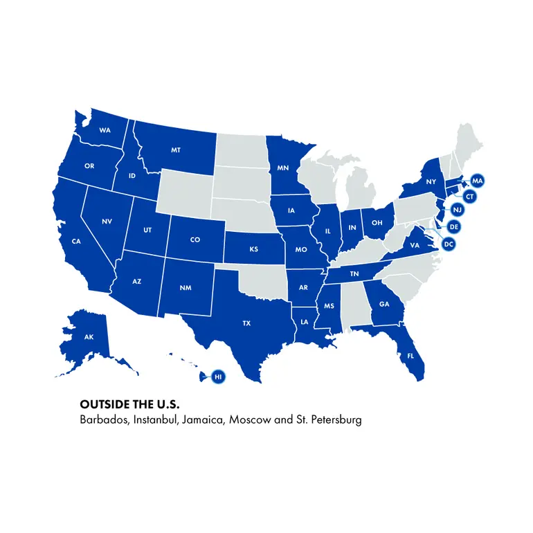 Advisory Services Map