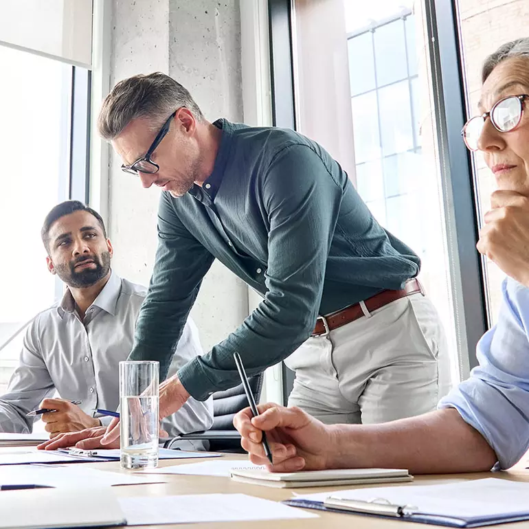 Co-workers in Office