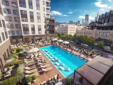 high-rise apartments