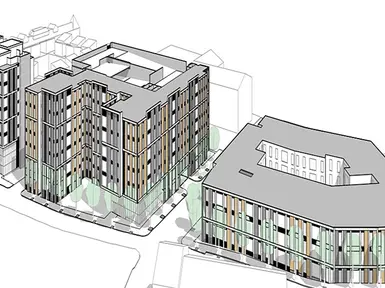 259-unit student housing project.
