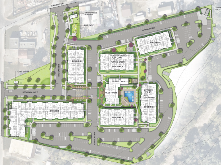 16.66-acre multifamily development tract