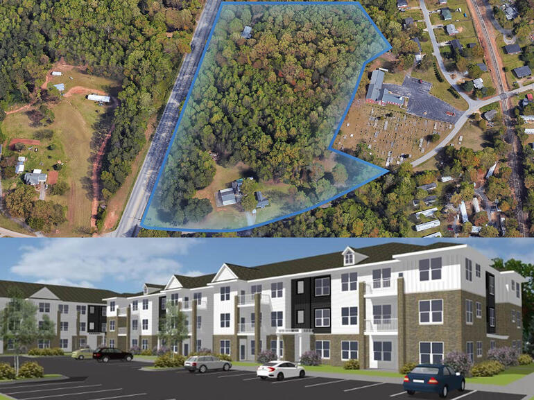 Multifamily community development site