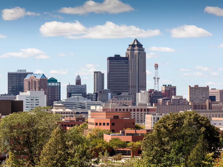 Skyline of Des Moines