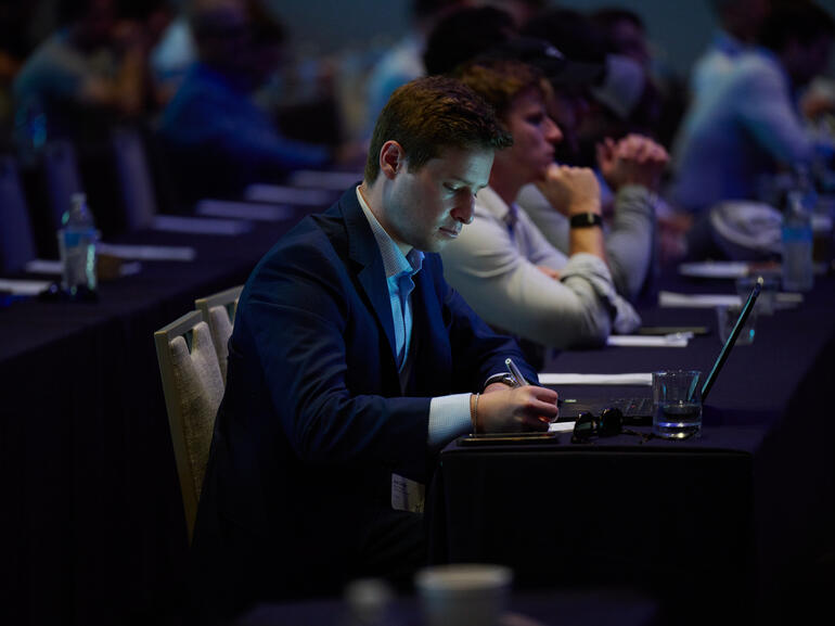 Northmarq's Josh Dicker attends The Summit, an internal educational and professional development event