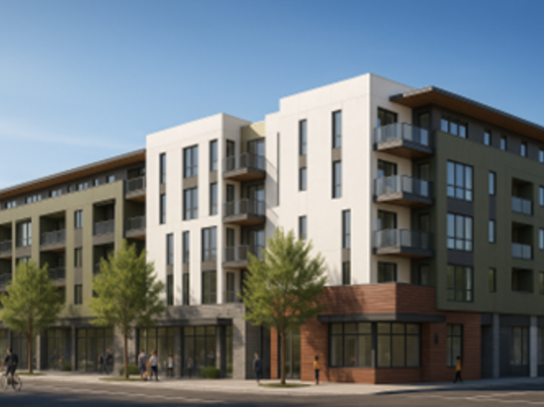 64-unit multifamily and mixed-use development