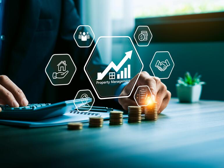 Person using calculator