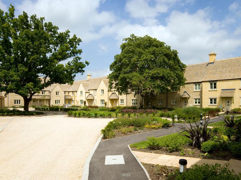 Two-story senior housing facility
