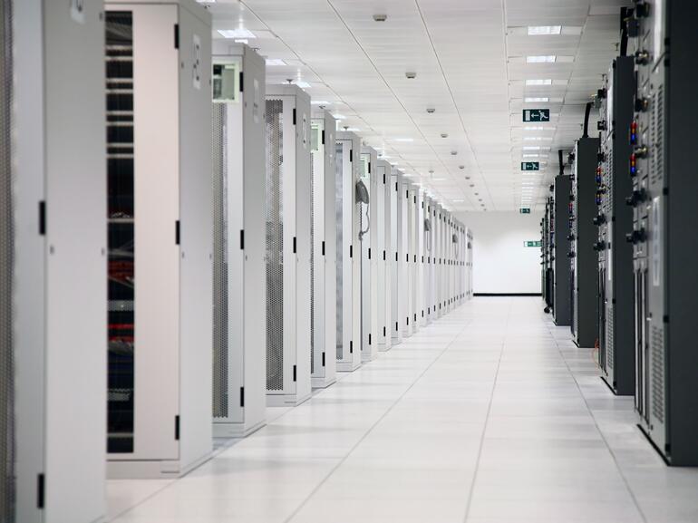 Image of inside a data center facility