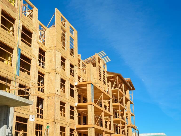 Apartment building under construction