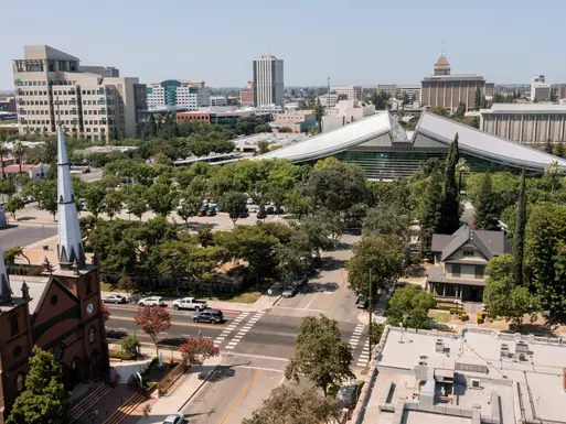 Skyline image of the Central Valley