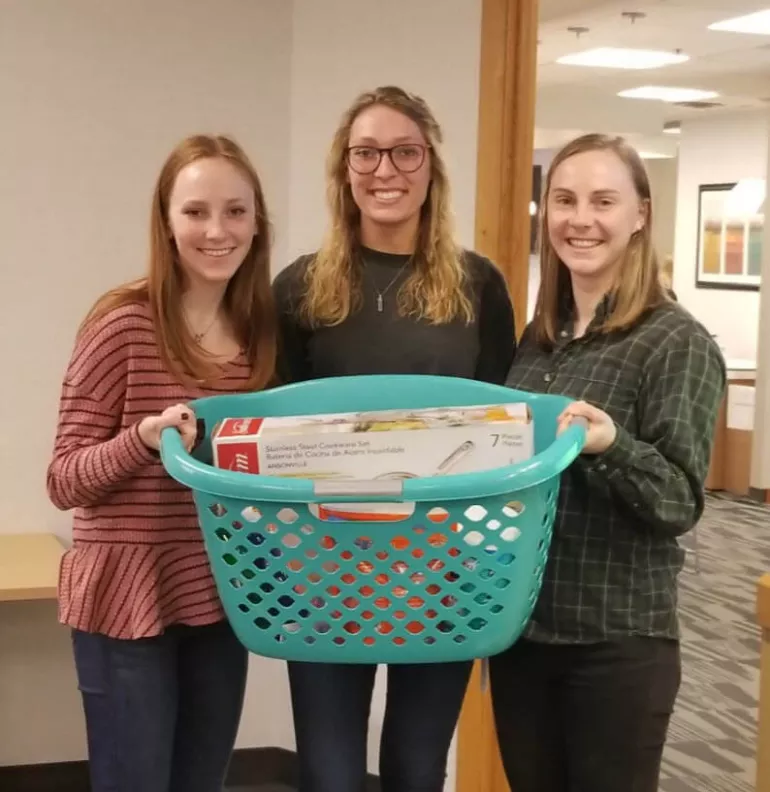 L to R: Bridget Bergheger, Kayla Lindell and Natalie Bentley. 