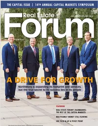 Real Estate Forum Cover - January/February 2019 issue