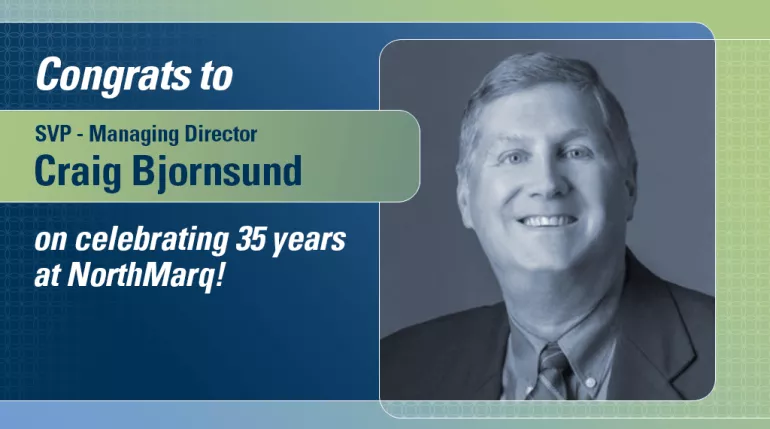 Congrats to Craig Bjornsund on celebrating 35 years with NorthMarq!