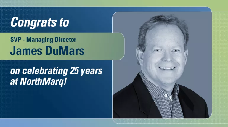 Congrats to James DuMars on celebrating 25 years with NorthMarq!