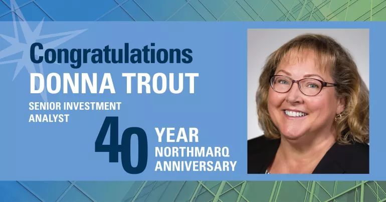 Congratulations, Donna Trout! 40-year NorthMarq anniversary