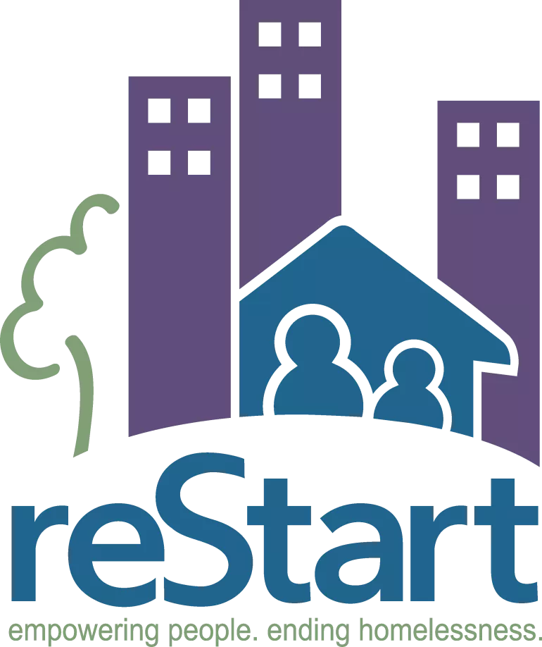 reStart Logo - Vertical Tag Line - CYMK