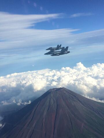 Mount Fuji flyover